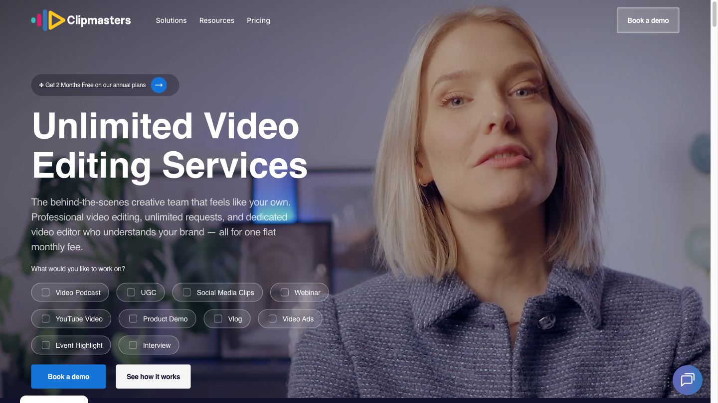 Clipmasters homepage hero: 